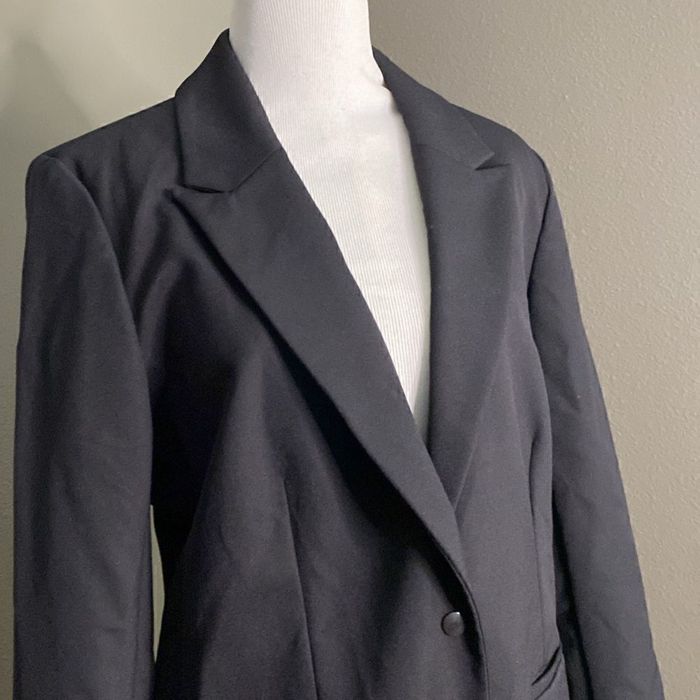 Halogen Black Blazer Jacket Single Button - Picture 2 of 10
